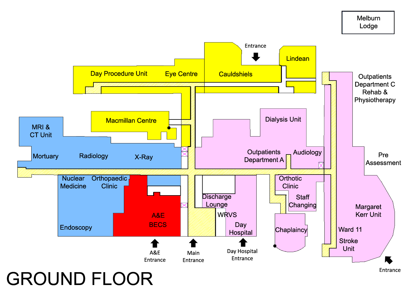 Hospital Layout Maps Hospital Floor Plan Hospital Design Floor Plans ...